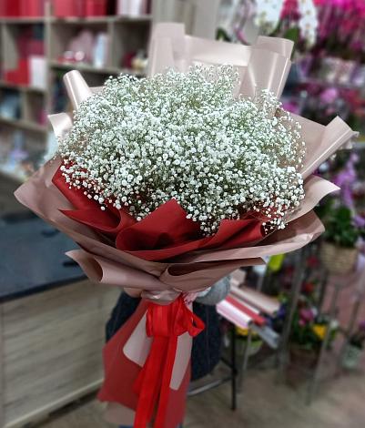 Букет цветов из: Гипсофила в Полотняный Завод