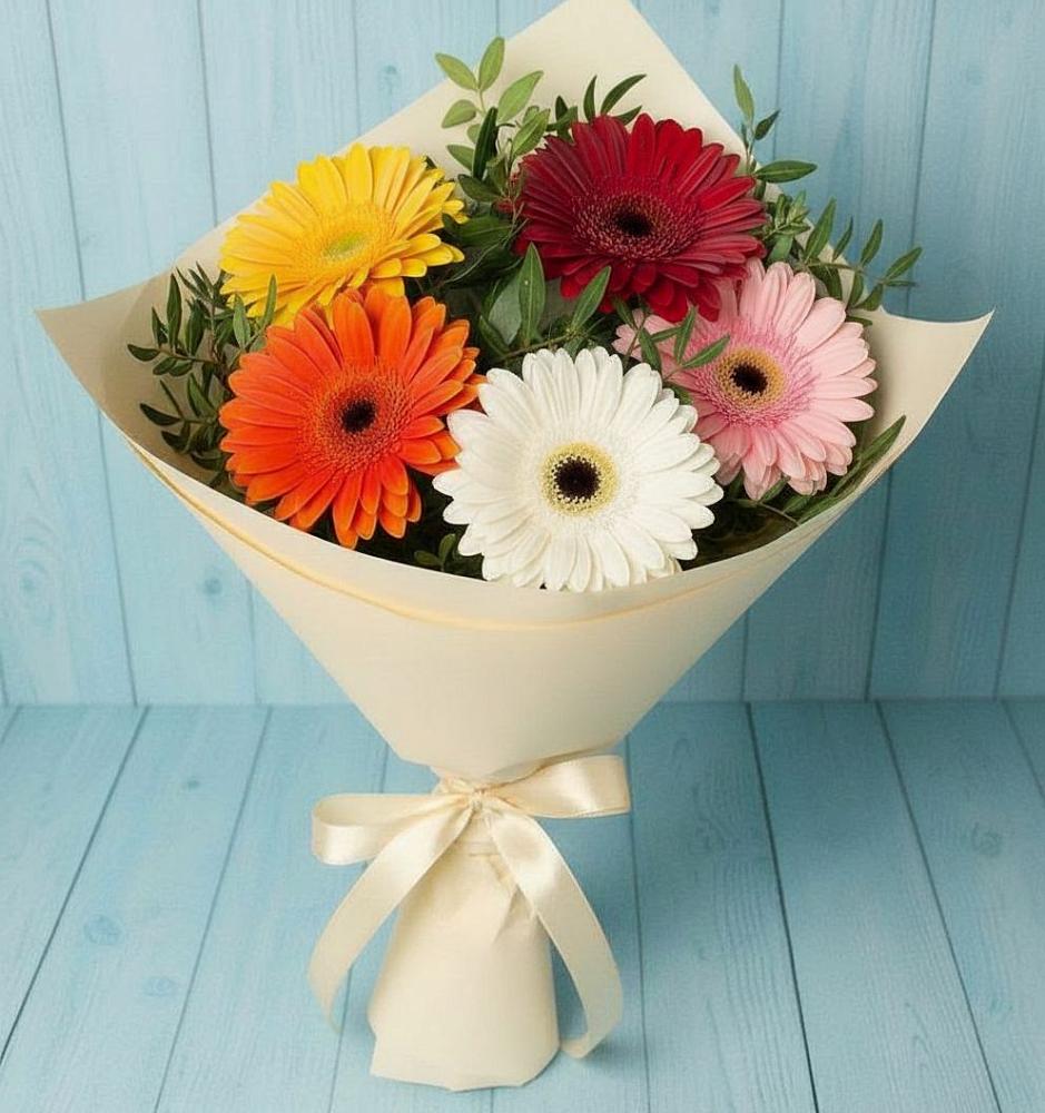 Букет цветов из: Герберы в Полотняный Завод