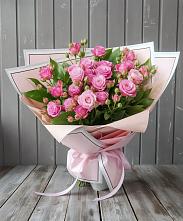 Букет Розовый кустик в Полотняный Завод