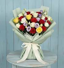 Букет цветов из:  Розы в Полотняный Завод