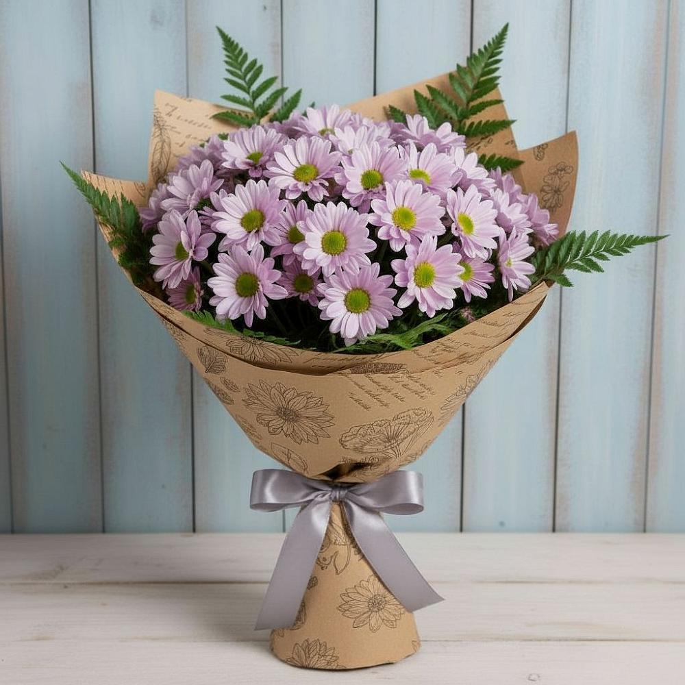 Букет цветов из: Хризантемы в Полотняный Завод