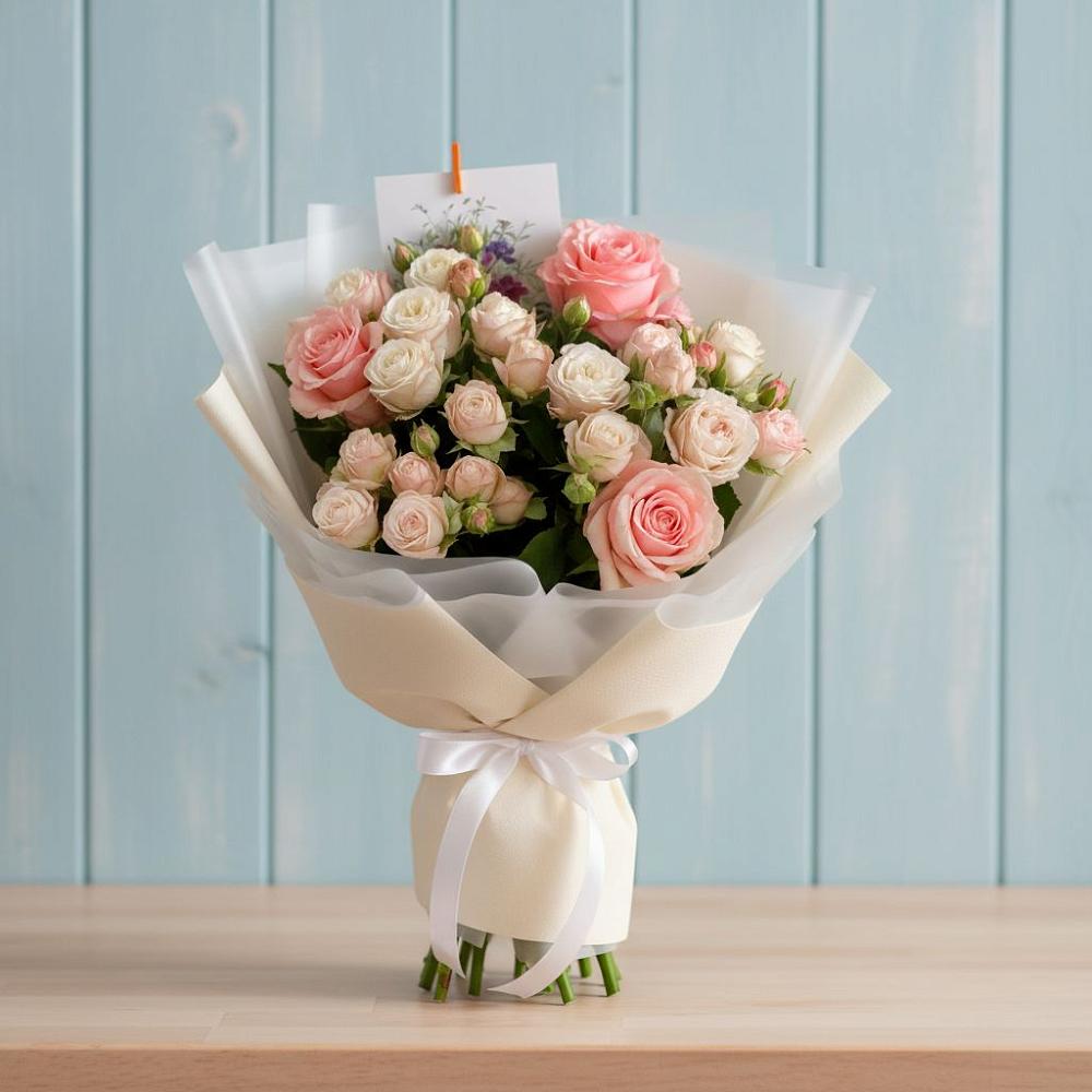 Букет цветов из: Розы в Полотняный Завод