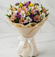 Букет цветов из:  Альстромерии #REPLACE_PRED# Полотняный Завод