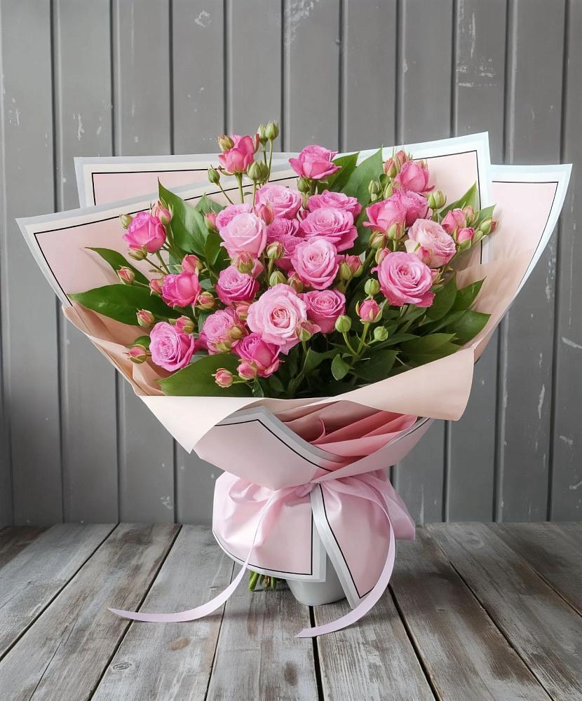 Букет Розовый кустик в Полотняный Завод