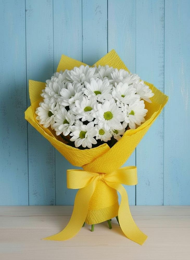 Букет цветов из: Хризантемы в Полотняный Завод