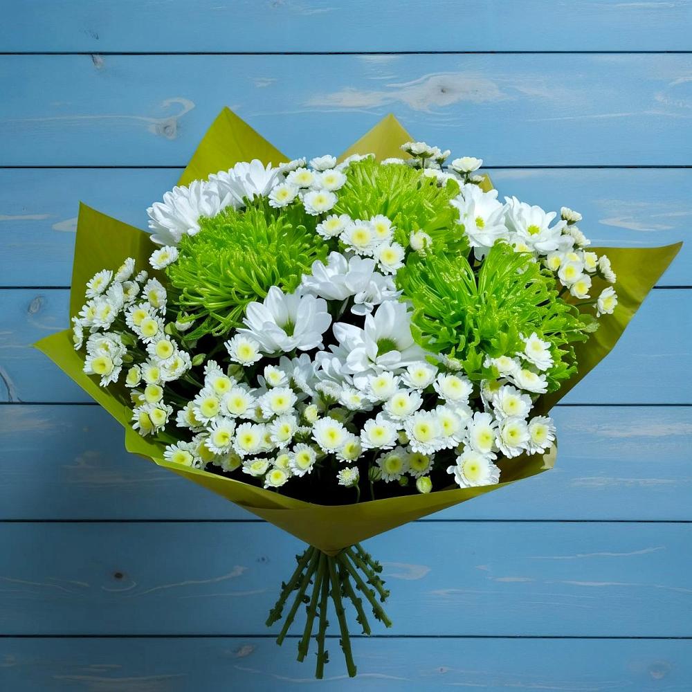 Букет цветов из: Хризантемы в Полотняный Завод