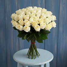 Букет 51 Белая роза Эдлесс Лав #REPLACE_PRED# Полотняный Завод