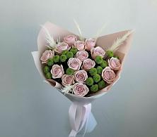 Букет цветов из:  Розы и Хризантемы #REPLACE_PRED# Полотняный Завод