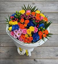 Букет цветов из:  Розы и Хризантемы в Полотняный Завод