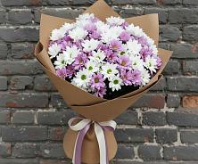 Букет цветов из:  Хризантемы #REPLACE_PRED# Полотняный Завод