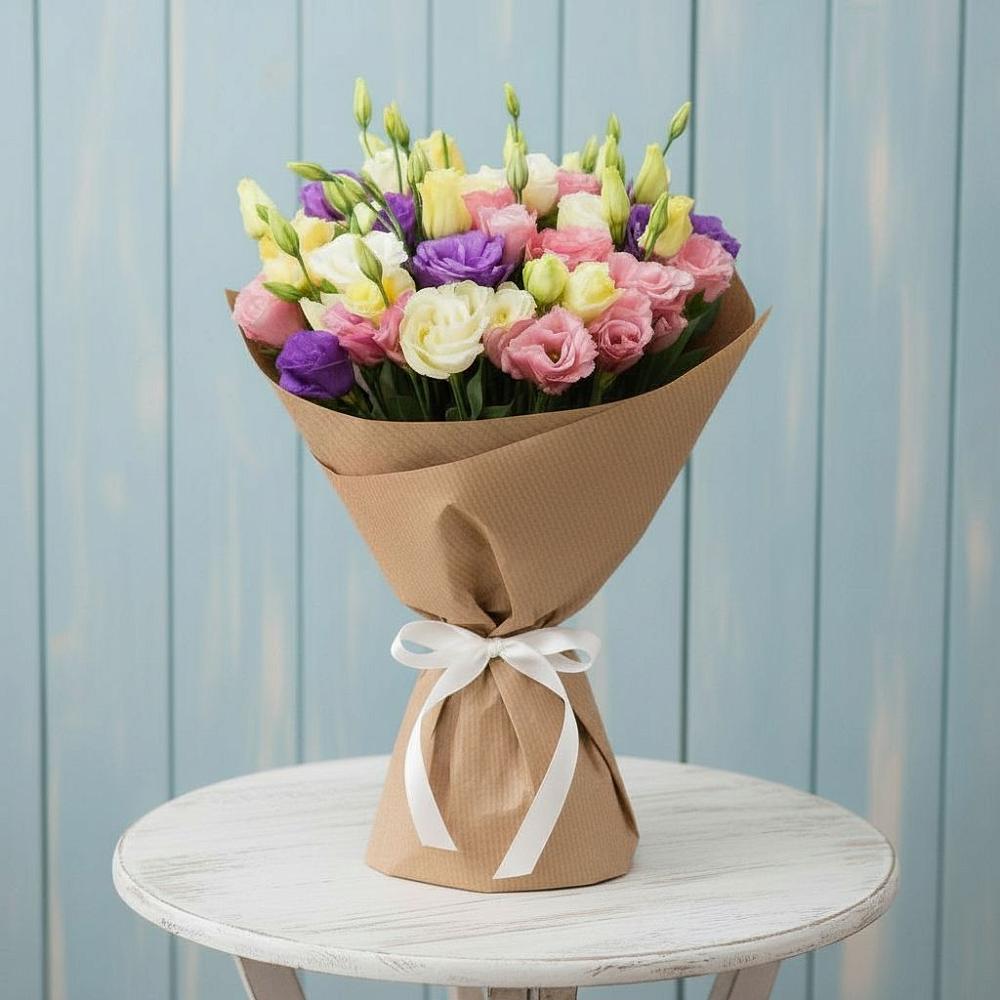 Букет цветов из: Лизиантусы в Полотняный Завод