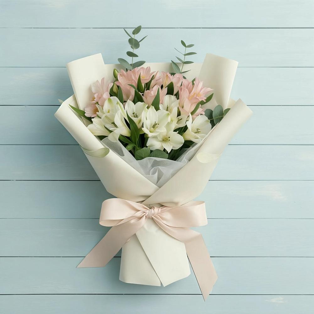 Букет цветов из: Альстромерии в Полотняный Завод