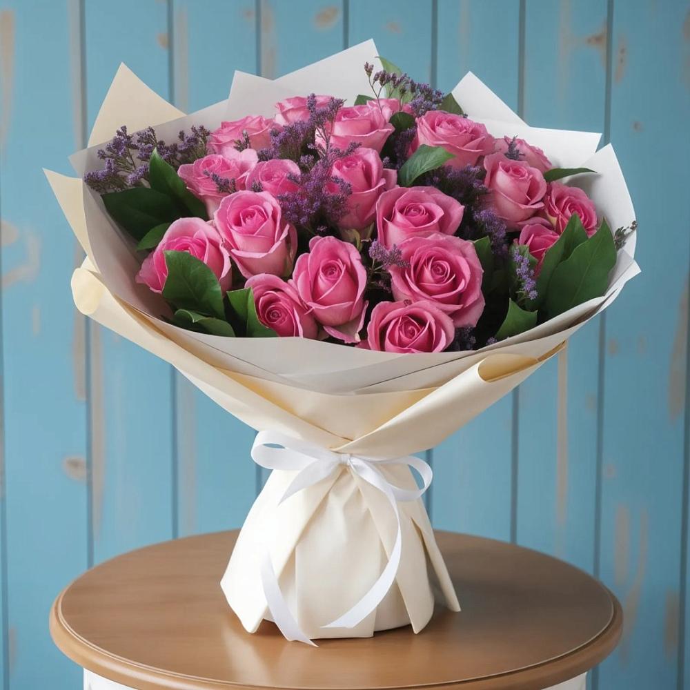 Букет цветов из: Розы в Полотняный Завод