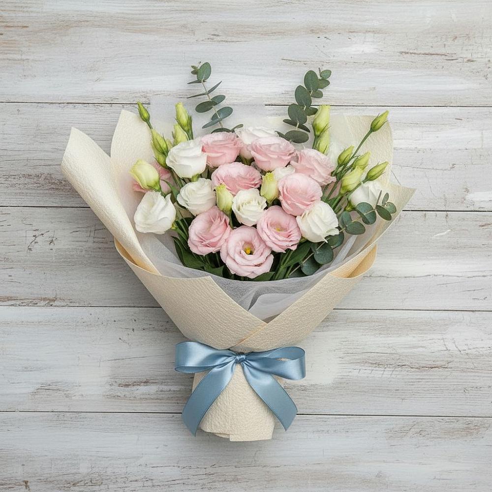 Букет цветов из: Лизиантусы в Полотняный Завод